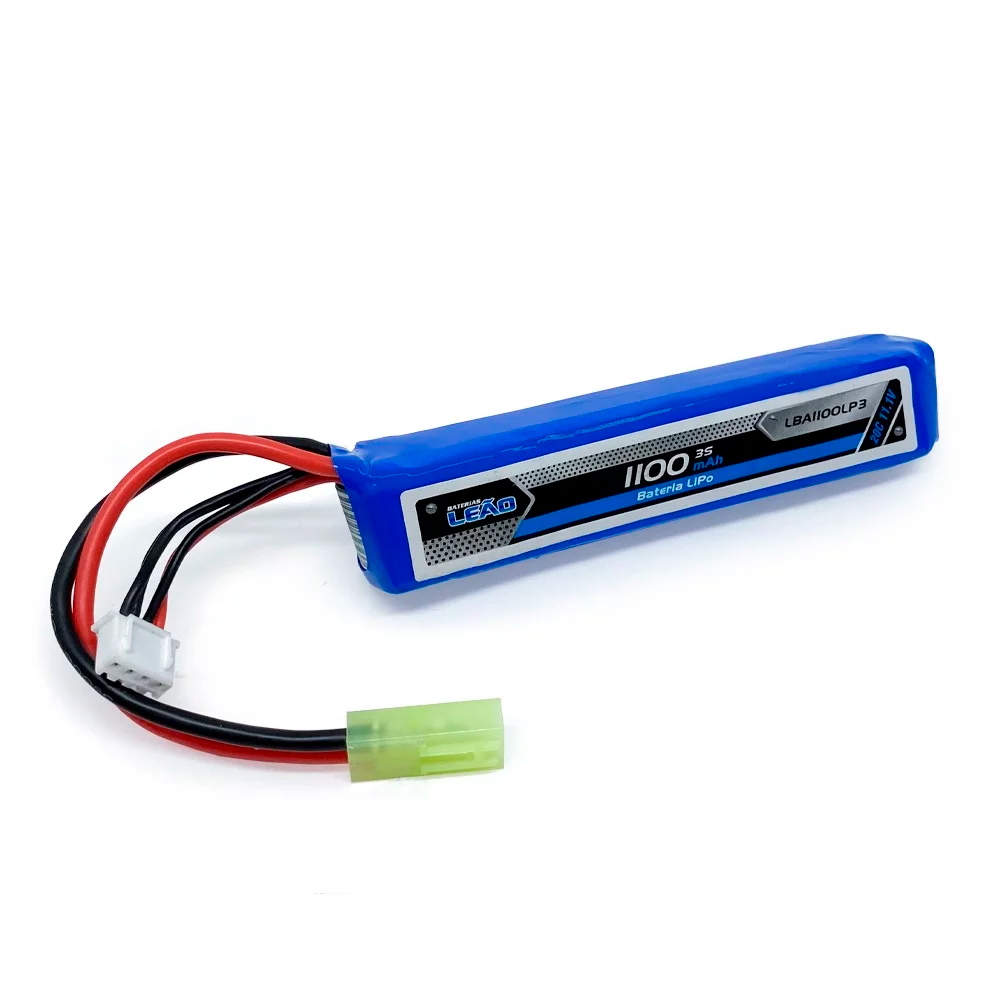 Bateria LiPO Airsoft 11.1v 1100mAh 1 Stick – Leão - Image 3