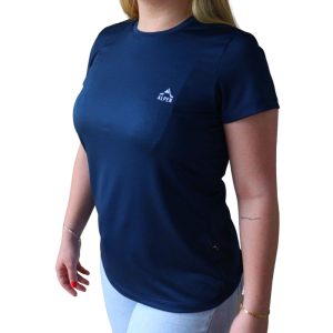 Camiseta Baby Look Feminina DryFit Azul Náutico – Alpen