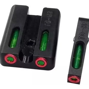 Conjunto de Mira Fibra Ótica Glock G17/G19