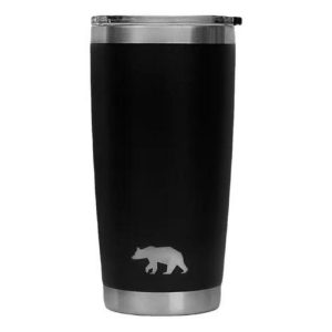 Copo Térmico Preto com Tampa Tumbler 20OZ 591ml QGK