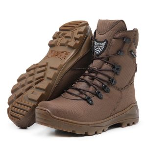 Coturno Militar Ripstop Acero Coyote Cano Alto