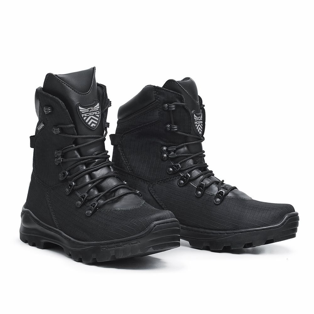 Coturno Militar Ripstop Acero Preto Cano Alto - Image 3