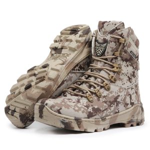 Coturno Militar Acero Tiger Digital Desert Cano Alto