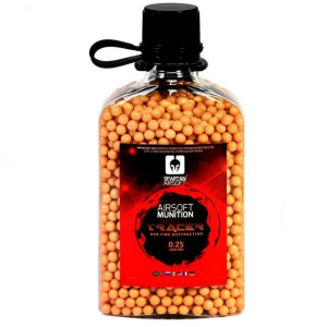 Esferas de Plástico (BB’s) 0,25G TRACER VERMELHO – Spartan
