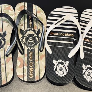 Kit 2 Chinelos – Javali Camuflado e Javali Savana