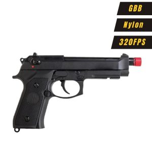 Pistola Airsoft M92 GBB Blowback Rajada Híbrida 6mm – Rossi
