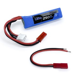 Bateria Lipo Pistola Elétrica AEP 7.4V/2S 250mAh 20C – Leão Modelismo
