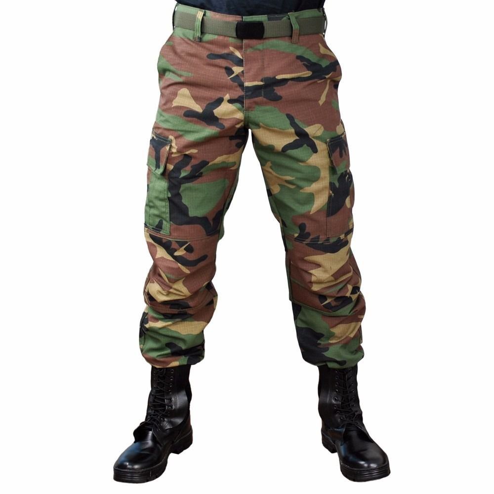 Calça Tática Camuflada Woodland Ripstop – Atack