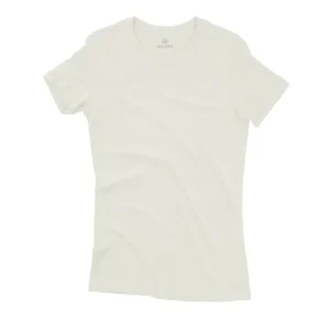 Camiseta Feminina Básica Algodão Sustentável Off White