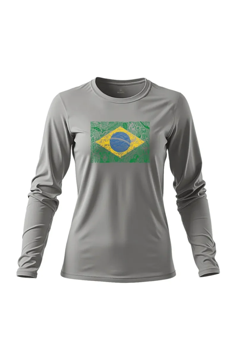 Camiseta Feminina Poliamida UV Manga Longa Brasil Natureza - Image 5