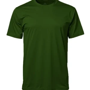 Camiseta Masculina Básica Poliamida UV Verde Escuro