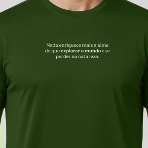 Camiseta Masculina Poliamida UV Explorar o Mundo