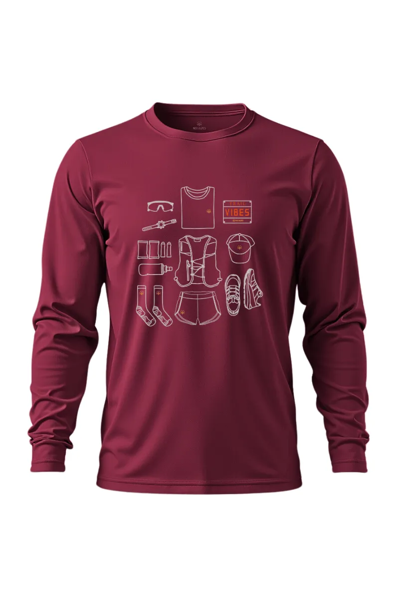 Camiseta Masculina Poliamida UV Manga Longa Trail Vibes