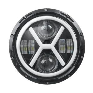 Farol para mota cafe racer