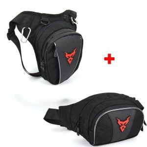 Bolsa de perna de motociclista + pochete