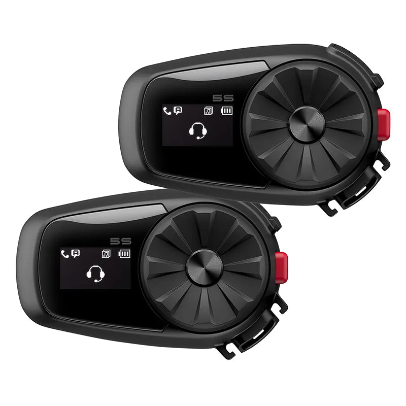 Intercomunicador para mota sena 5s10 – bluetooth 5.1, ecrã lcd, 700m, som hd