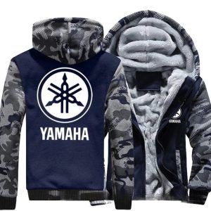 Casaco de lã estilo Yamaha – camuflado
