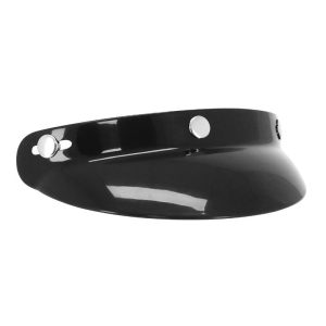 Viseira universal de encaixe para capacete a jato – preta l 195 mm