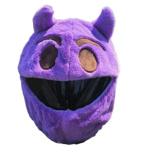 Capa para capacete de motociclista – elfo roxo