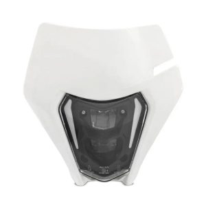 Moto farol ece led com máscara para ktm exc / exc-f / freeride / enduro / smc 14-22 xdure sw1 branco