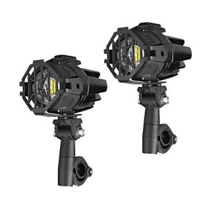 Embalagem: farol LED adicional para motociclos com 40 mm de altura para guiador de ø 22 mm