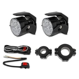 Faróis de leds s2 para motas – inclui cabo de ligação, autorização e, tensão 12v/24v