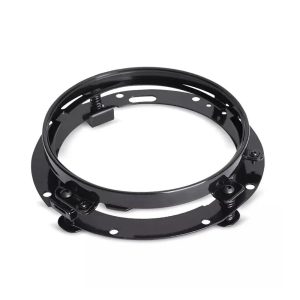 Anel de montagem de faróis de 7″ compatível com Harley – preto