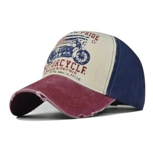 Boné de motociclista vintage – moto americana