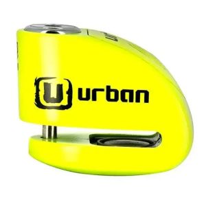 Bloqueio de disco para motociclos com alarme – urbano 6 mm amarelo fluorescente