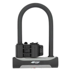 Cadeado para bicicleta em forma de U + fecho
