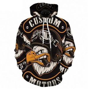 Moletom com capuz personalizado para motociclistas