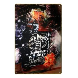 Placa metálica decorativa “Jack Daniel’s