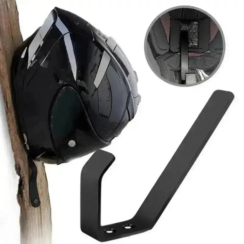 Suporte de parede para capacete de motociclista