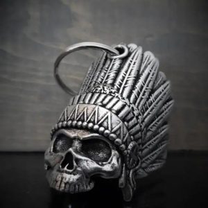 Campainha de mota “caveira de índio” única