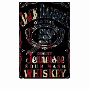 Placa metálica decorativa “Jacks Daniel’s