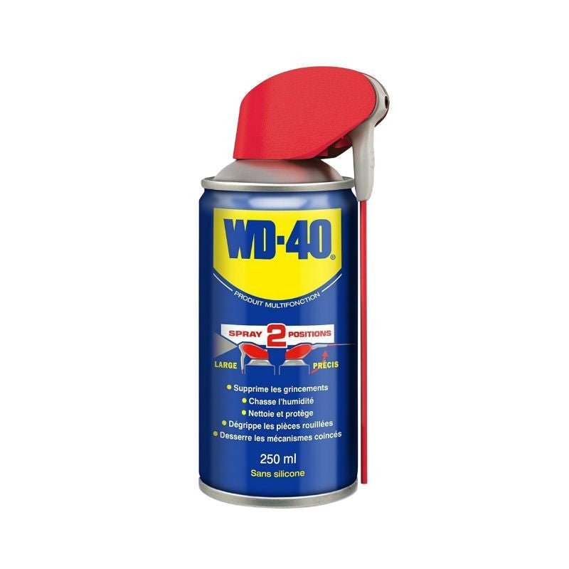 wd-40 lubrificante multifunções de dupla posição (aerossol 250 ml)