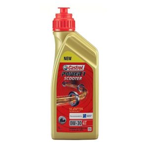 Óleo de motor Castrol power 1 para scooter a 4 tempos 4t 0w30 (1 l) 100% sintético