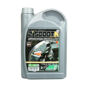 óleo de motor a 2 tempos minerva scoot r sintético (2l) (100% fabricado em França)