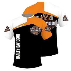 T-shirt clássica de motociclista hd