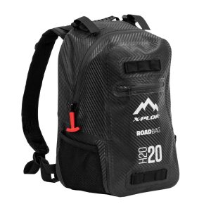 Mochila de carbono para motas