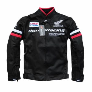 Casaco de verão para motas | honda racing hrc (preto)