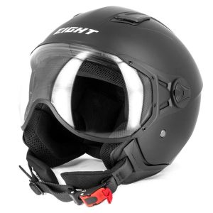 Capacete aviador para motas – s779 leov preto mate