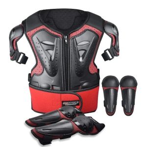 Kit de proteção para crianças em motos cross
