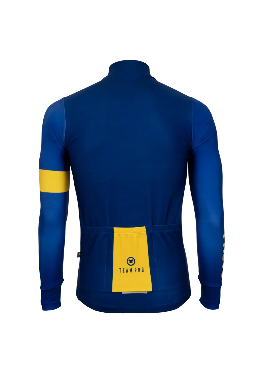 Manga Comprida Team Pro – Azul/Amarelo - Image 4