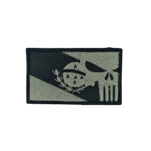Patch Bandeira Paraná Punisher Negativo 8,5cm x 5cm