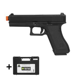 Pistola de Airsoft GBB 763 Glock com Maleta – Double Bell