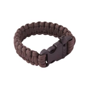 Pulseira Paracord com Apito Marrom SL-1